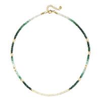 Collar en plata con Esmeralda de Brasil