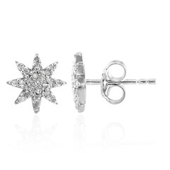 Pendientes en plata con Diamante I2 (I)