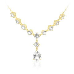 Collar en plata con Topacio blanco