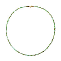 Collar en plata con Crisoprasa