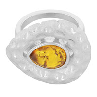 Anillo en plata con Ámbar