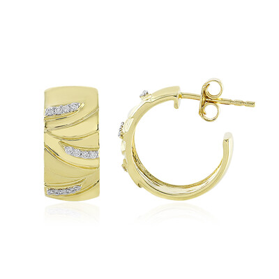 Pendientes en oro con Diamante limpio a lupa F (LUCENT DIAMONDS)