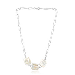 Collar en plata con Perla blanca Freshwater (TPC)