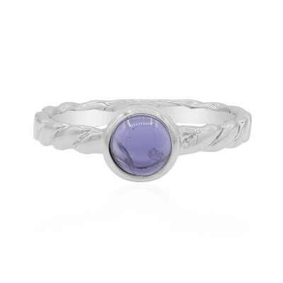 Anillo en plata con Iolita