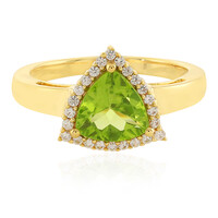 Anillo en plata con Peridoto