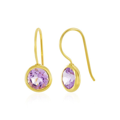 Pendientes en plata con Amatista Rosa de Francia