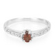 Anillo en plata con Granate de Malaya