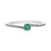 Anillo en plata con Esmeralda de Colombia