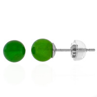 Pendientes en plata con Nefrita