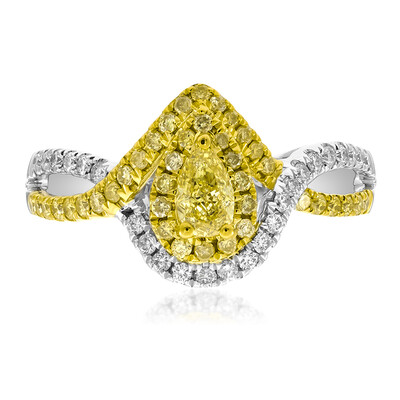 Anillo en oro con Diamante amarillo SI2 (CIRARI)