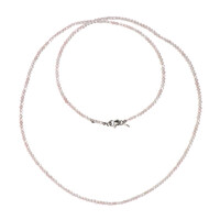 Collar en plata con Cuarzo rosa