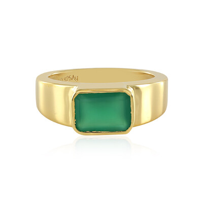 Anillo en plata con Ónix verde