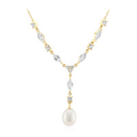 Collar en plata con Perla blanca Freshwater