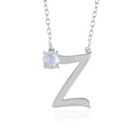 Collar en plata con Piedra de Luna arcoíris