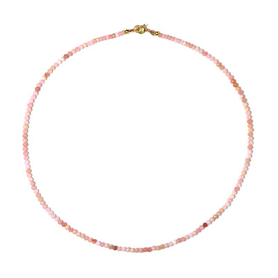Collar en plata con Ópalo rosa