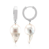 Pendientes en plata con Perla blanca Freshwater (TPC)