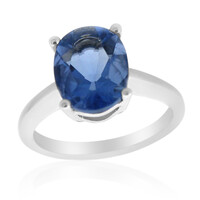 Anillo en plata con Fluorita de color cambiante