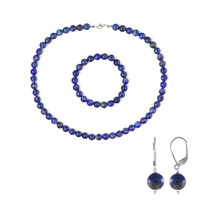 Set en plata con Lapislázuli