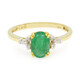 Anillo en plata con Esmeralda de Bahía