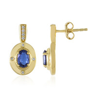 Pendientes en plata con Cianita de Nepal