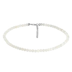 Collar en plata con Piedra de Luna blanca