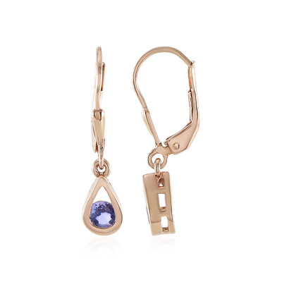 Pendientes en plata con Tanzanita
