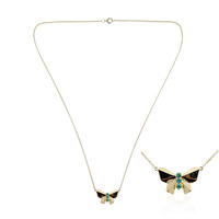 Collar en oro con Esmeralda de Zambia AAA (de Melo)