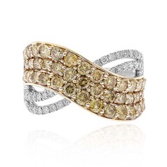 Anillo en oro con Diamante verde SI1 (CIRARI)