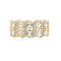 Anillo en plata con Aguamarina