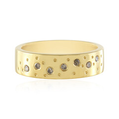 Anillo en plata con Diamante chocolate I2