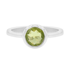 Anillo en plata con Peridoto
