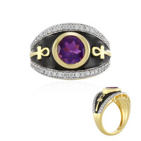 Anillo en plata con Amatista