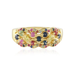 Anillo en plata con Zafiro azul