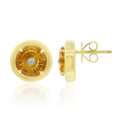 Pendientes en oro con Citrino (Glenn Lehrer)