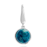 Colgante en plata con Malaquita azurita