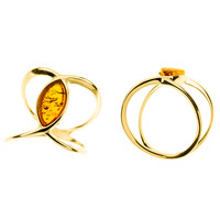 Anillo en plata con Ámbar báltico
