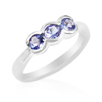 Anillo en plata con Tanzanita