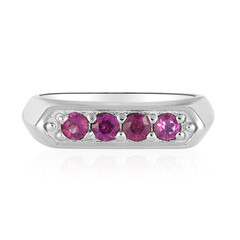 Anillo en plata con Rodolita