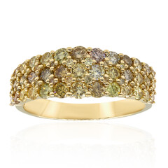 Anillo en oro con Diamante fancy SI2 (CIRARI)