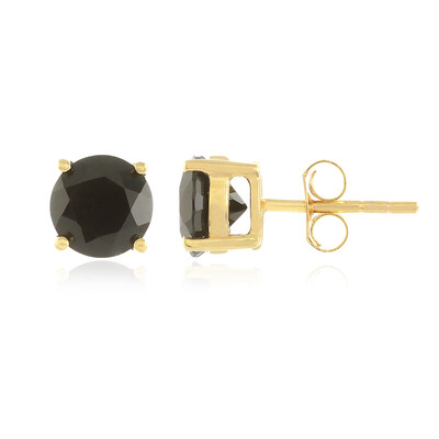 Pendientes en plata con Espinela negra