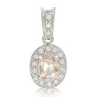 Colgante en plata con Turmalina cuprífera rosa