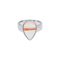 Anillo en plata con Jaspe atardacer