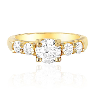 Anillo en plata con Topacio blanco