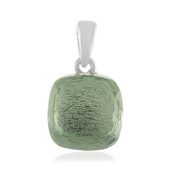 Colgante en plata con Amatista verde