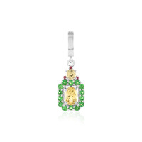 Colgante en plata con Berilo amarillo