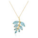 Collar en plata con Cuarzo azul pastel