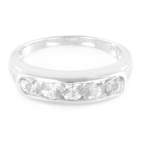 Anillo en plata con Zafiro blanco