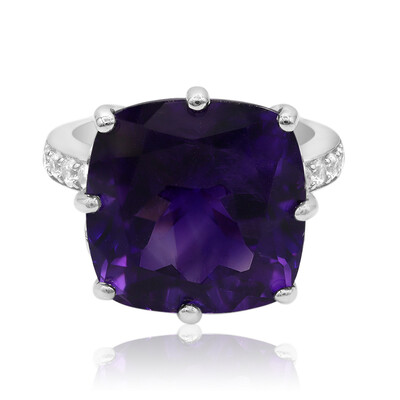 Anillo en plata con Amatista de Marruecos