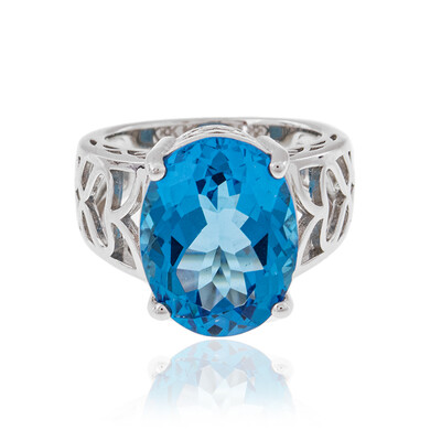 Anillo en plata con Topacio de Marambaia