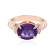 Anillo en plata con Amatista de Siberia (Adela Silber)